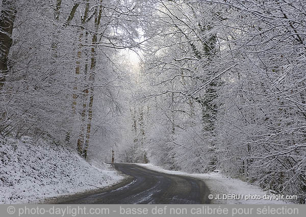 route en hiver